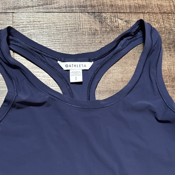 Athleta Black and Navy Racerback Tank Tops - Picture 3 of 10
